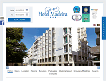 Tablet Screenshot of hotelmadeira.com